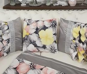 SPRING FLOWER PINK & GREY