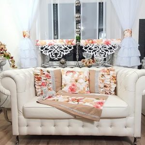 SPRING FLOWER ORCHIDEA PEACH & BEIGE