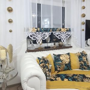 MONSTERA TURKUS GREEN & GOLD ARABIC