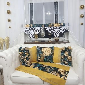 MONSTERA TURKUS GREEN & GOLD ARABIC