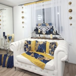 MONSTERA BLUE & GOLD ARABIC